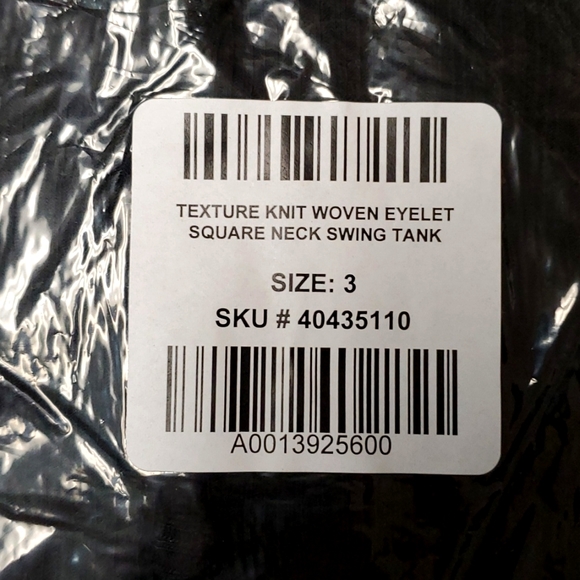 ❤️NWT VINTAGE TORRID CAMI - BLACK WOVEN EYELET SWING TANK - PLUS SIZE - Picture 4 of 14